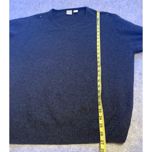 Field Gear Cashmere Dark Gray Sweater, Mens Size L, V Neck Pullover Quiet Luxury - Picture 7 of 9